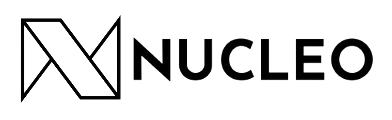 La N di Nucleo e il brand scritto vicino in stampatello