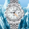 Nucleo-Explorer-2-Automatico-Homage-Quadrante-Bianco-Lancetta-24-ore-Arancione-Bracciale-Jubilee-Chiusura-Deployant